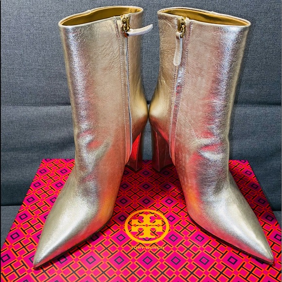 Tory Burch Metallic Boot (NWT)! - Picture 3 of 10